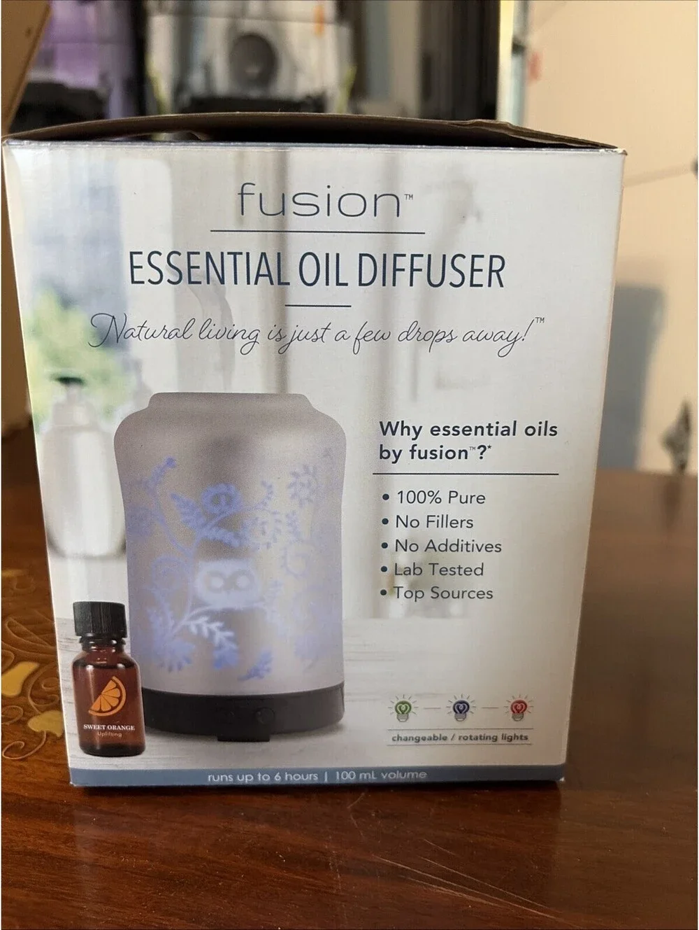 Fusion LED Essential Oil Diffuser premium performance stylish decor EUC